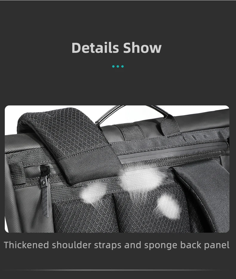 Heroic Knight Rolltop Laptop-Rucksack, erweiterbares, wasserabweisendes Fach, stilvoller Rucksack für Herren, lässiger Reiserucksack