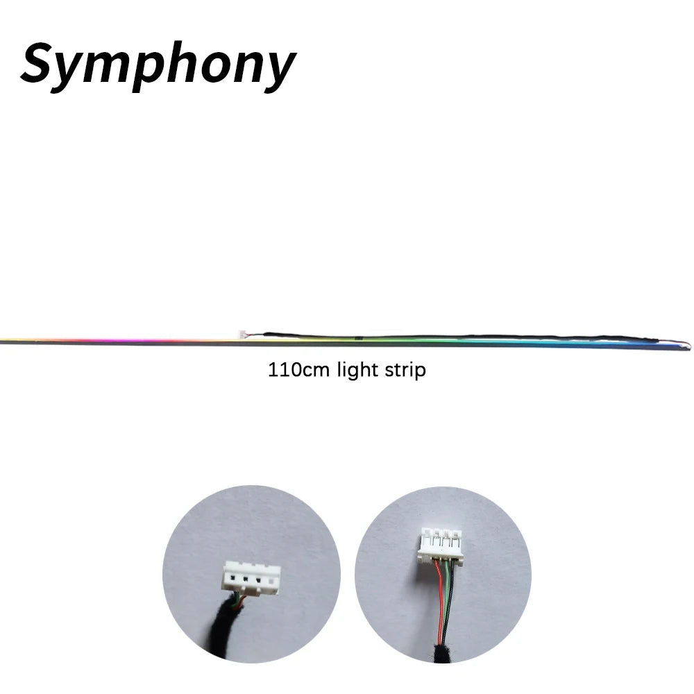 "Magic lantern" Symphony Ambient Light Accessories Full Colors Streamer Rainbow Parts 3 pin 3 wires LED Interior Mouldings