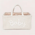 eddy Fleece Baby Diaper Caddy Organizer Portable Nursery Storage Basket for Diapers Wipes Toys Changing Bag