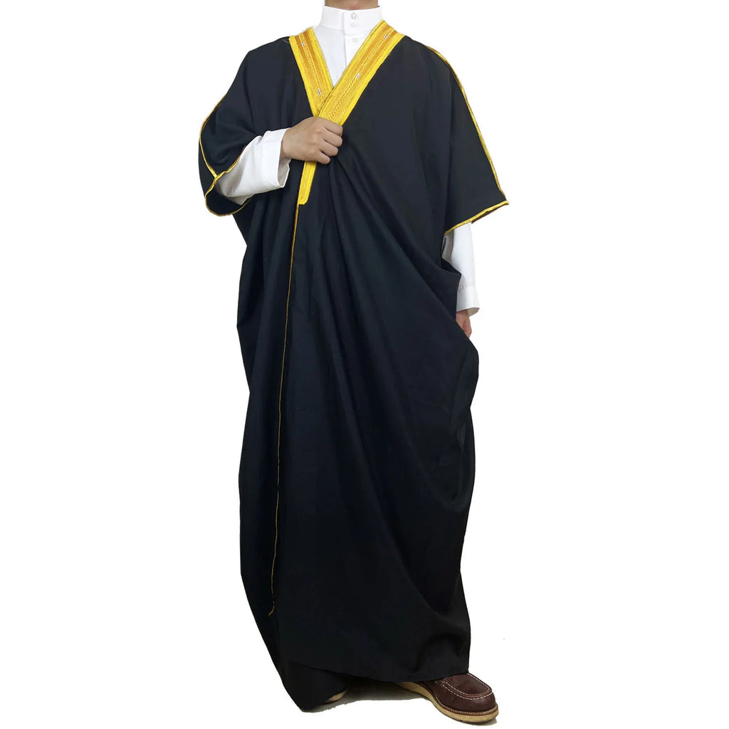 Islamische Dubai Saudi Abayas Gebet Abaya Naher Osten Herren Robe Muslim Kleid Kimono Dishdasha Kleidung Kaftan Ramadan Jubba Thobe