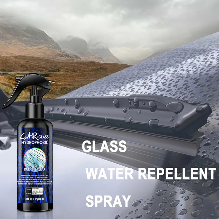 Auto-Glas-Anti-Regen-Spray, wasserabweisende Beschichtung, wasserdichter, regenfester, beschlagfreier Glasreiniger, Auto-Windschutzscheiben-Reiniger