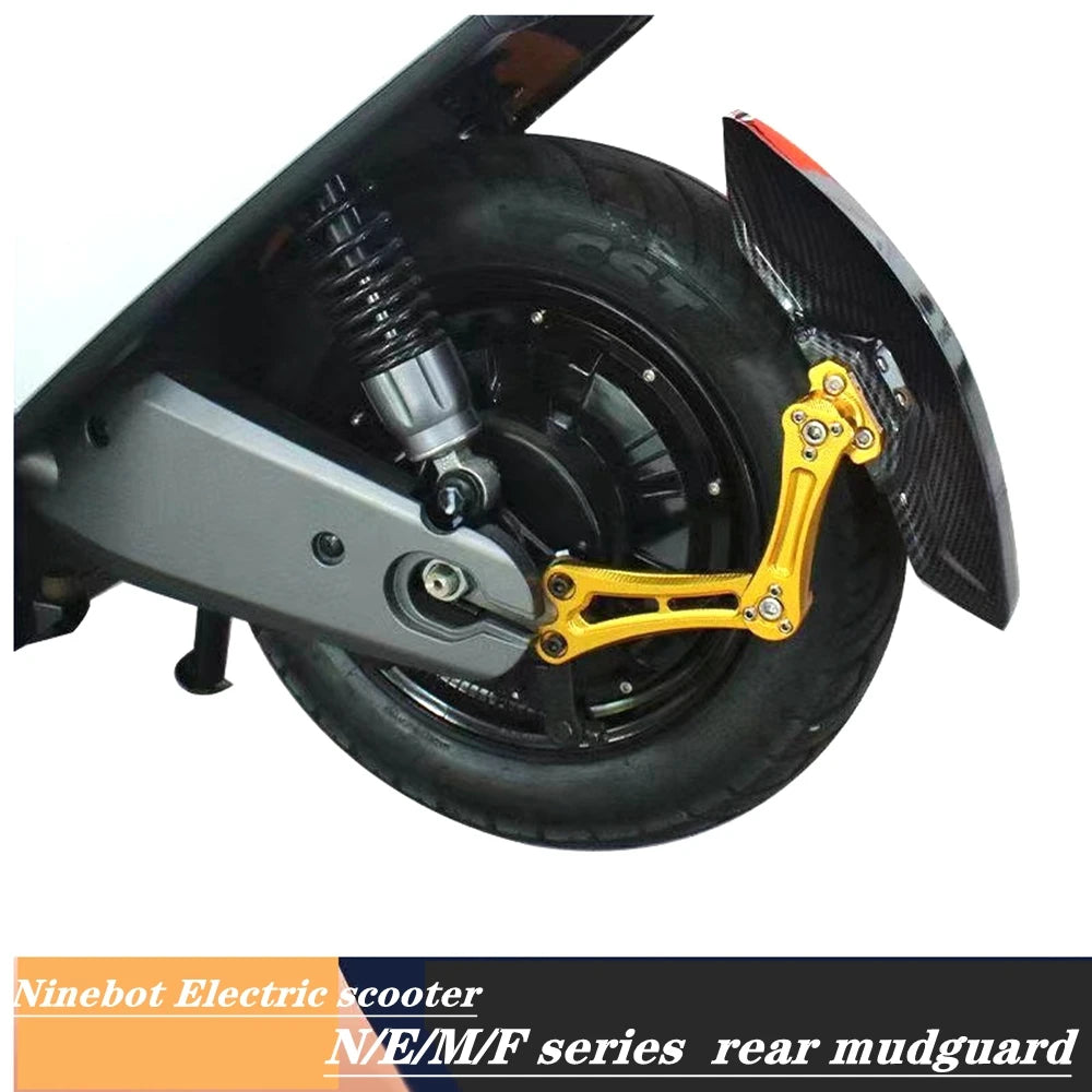 For Ninebot N70/N80C/E70/E80/E90/E100/E125/E200P/M95C E-scooter Modify Carbon Fiber Aluminium Alloy Rear Mudguard Accessories