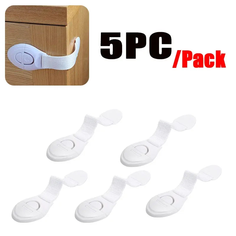 1/5/10PCS Multifunctional Baby Bag Lock Children's Cabinet Locks Punch-free Childproof Drawer Lock Anti-pinch Baby Equipment