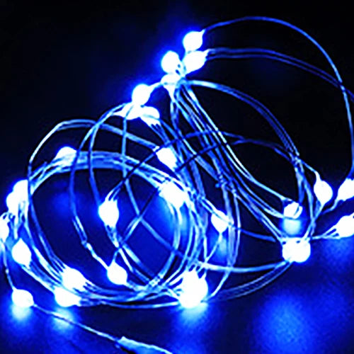 10/PCS 5M/3M LED Lantern Christmas Fairy Tale Lamp Lantern Cake Gift Box Creative Star String Light Battery Copper Wire Light