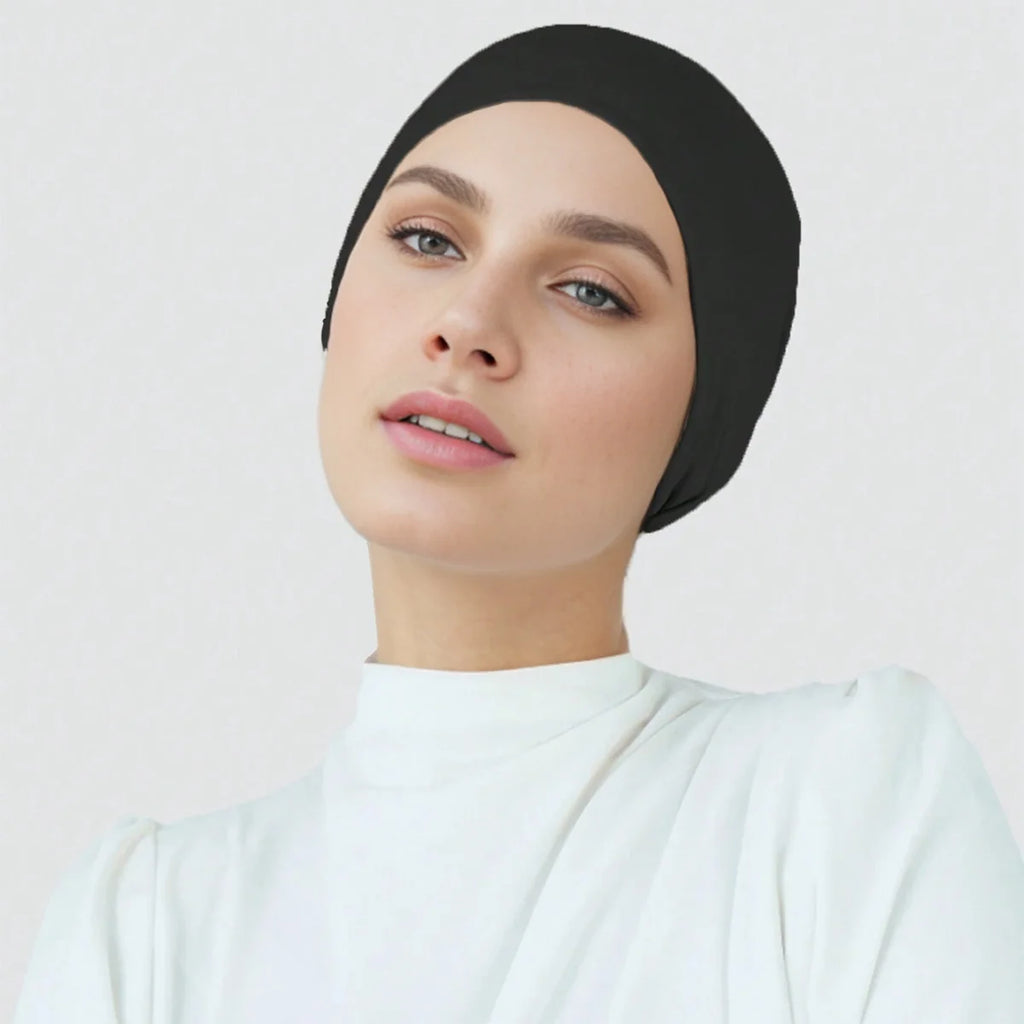 Hochwertige weiche muslimische Hijab-Untertuchkappen, Baumwoll-Stretch-Turban-Kappe, islamisches Untertuch, Motorhaube, Kopftuch, Stirnband, islamische Turbane