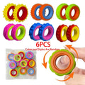 Rotating Fidget Ring Sensory Finger Spinner Anti-Anxiety Stress Relief Toys for Adults ADHD Autism Quiet Classroom Prizes Gifts