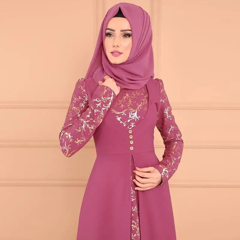 Muslim Abaya Turkey Islamic Arabic Hijab Dress Caftan Dubai Kaftan Moroccan Robe muslim Dress  islamic wear for women Plus size