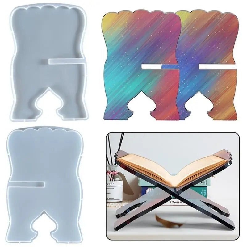 31BB Islamic Quran Holy Book Stand Holder Silicone Mold for Eid Ramadan Gifts