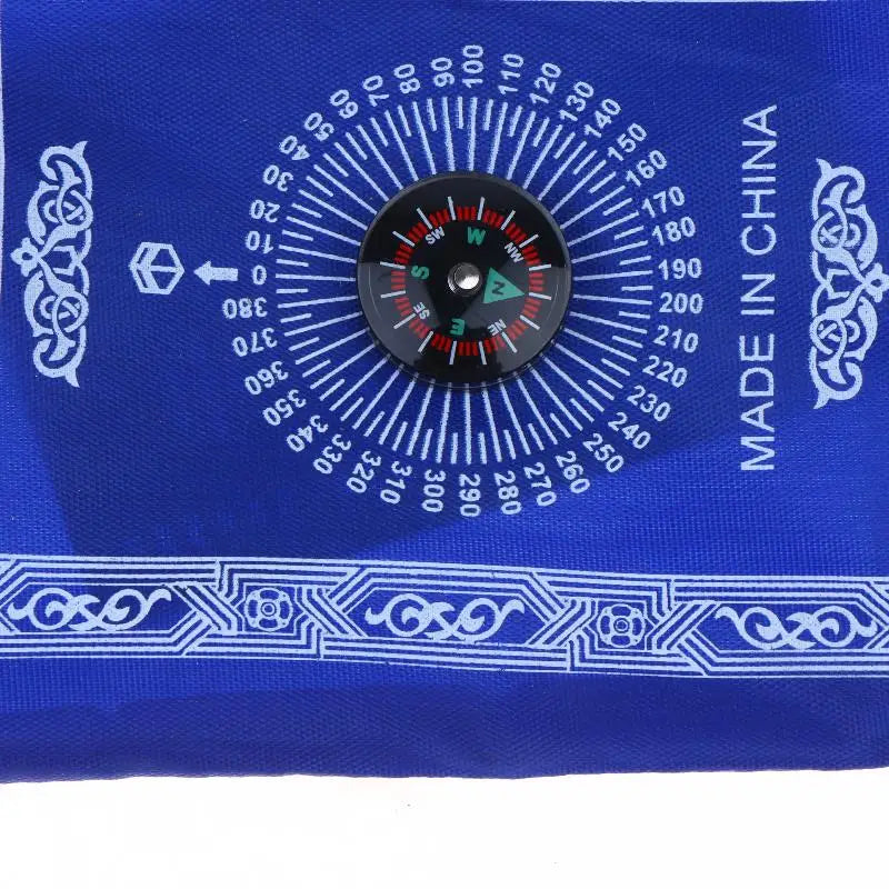 Islamic Travel Prayer Mat With Beads Portable Prayer Rug With Compass Waterproof Muslim Prayer Mat For Ramadan Gifts