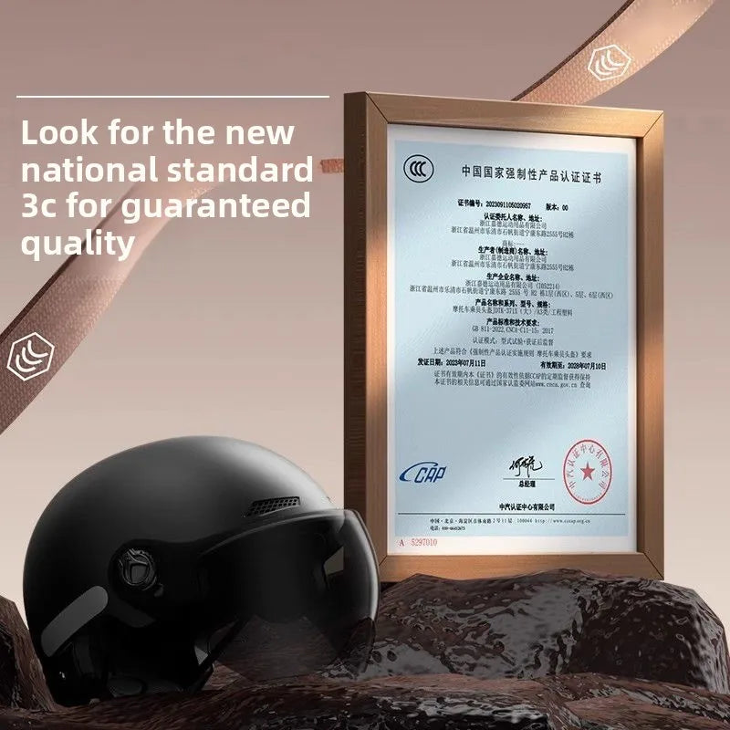 2025 E-Bike Motorcycle Half Helmet - Universal for Men Women
