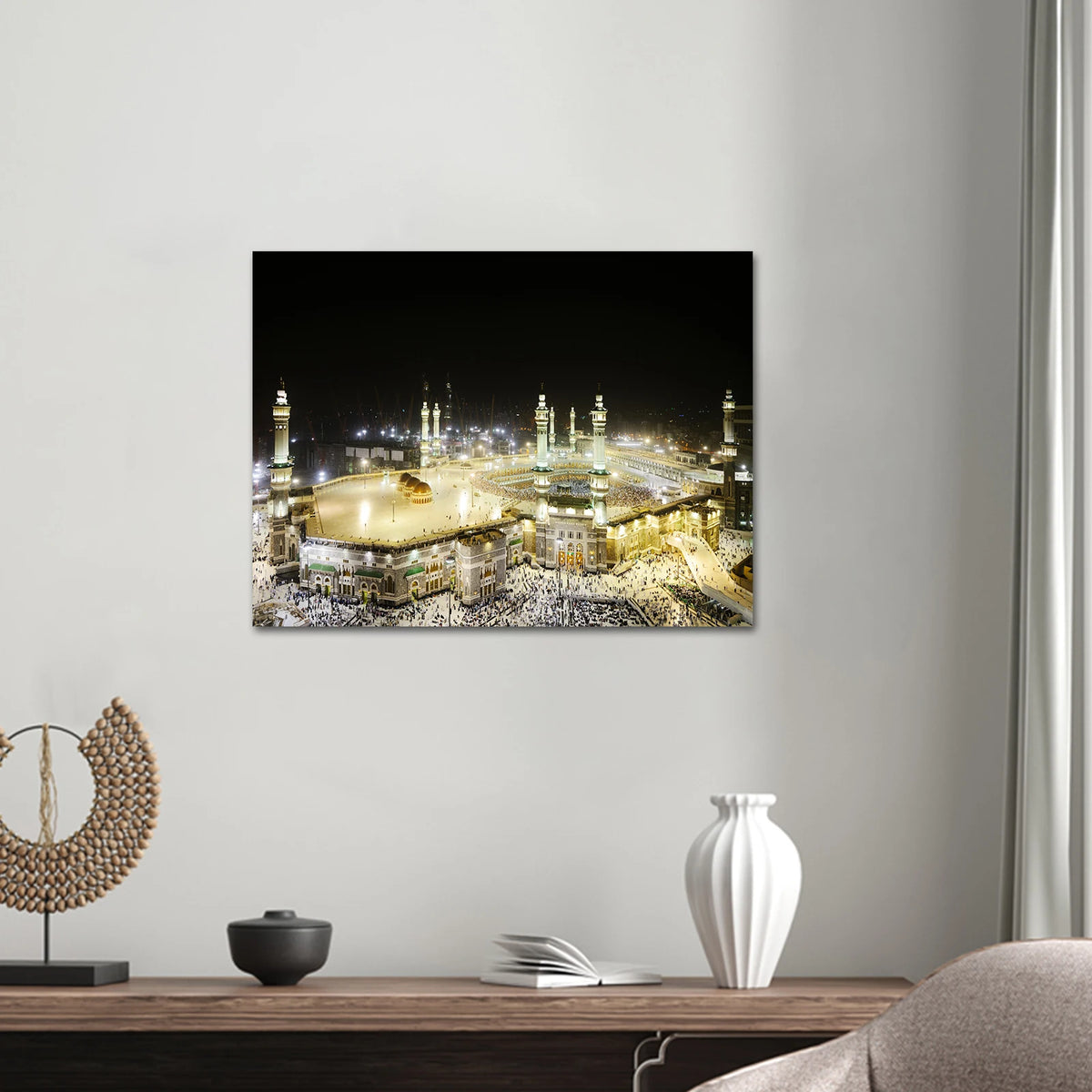 Islamic he Mosque Wall Art Canvas Prints Arbic Kaaba Al Masjid An Nabwi Islamic Canvas Poster Living Room Decor Paintings