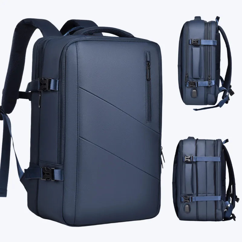 Weixier 16-Zoll-High-End-Rucksack für Herren mit großem Fassungsvermögen, Computertasche, High-End-Business-Tasche, erweiterbarer Rucksack, Hexe, USB