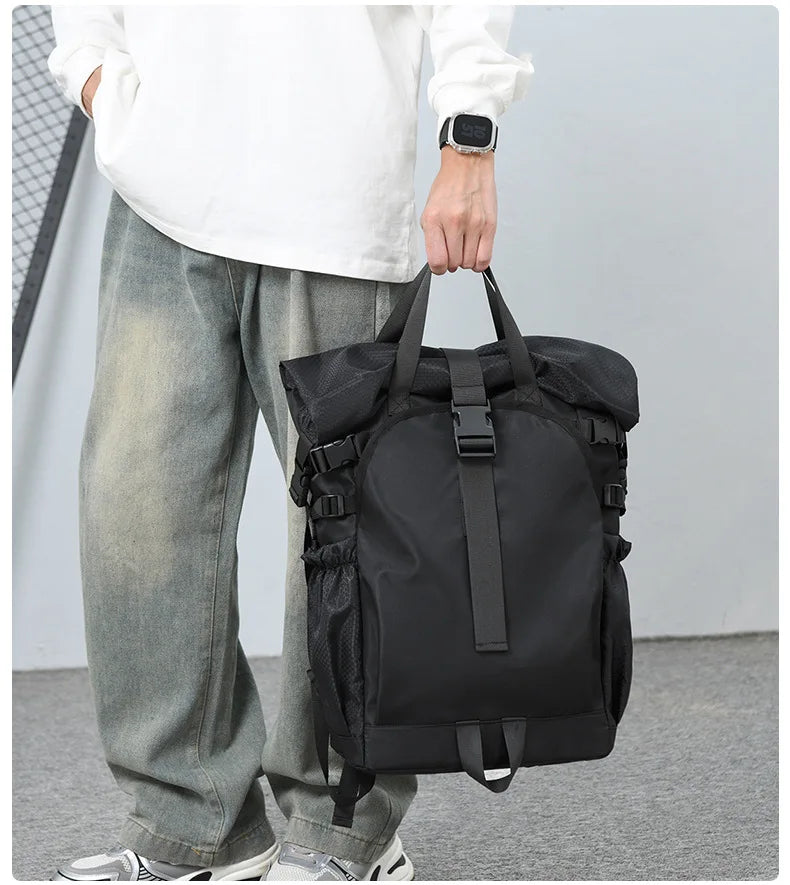 Funktioneller Rucksack für Reisen, Sport, Bergsteigen, Wandern, großes Fassungsvermögen, wasserdicht, leicht, Computer-Schultasche