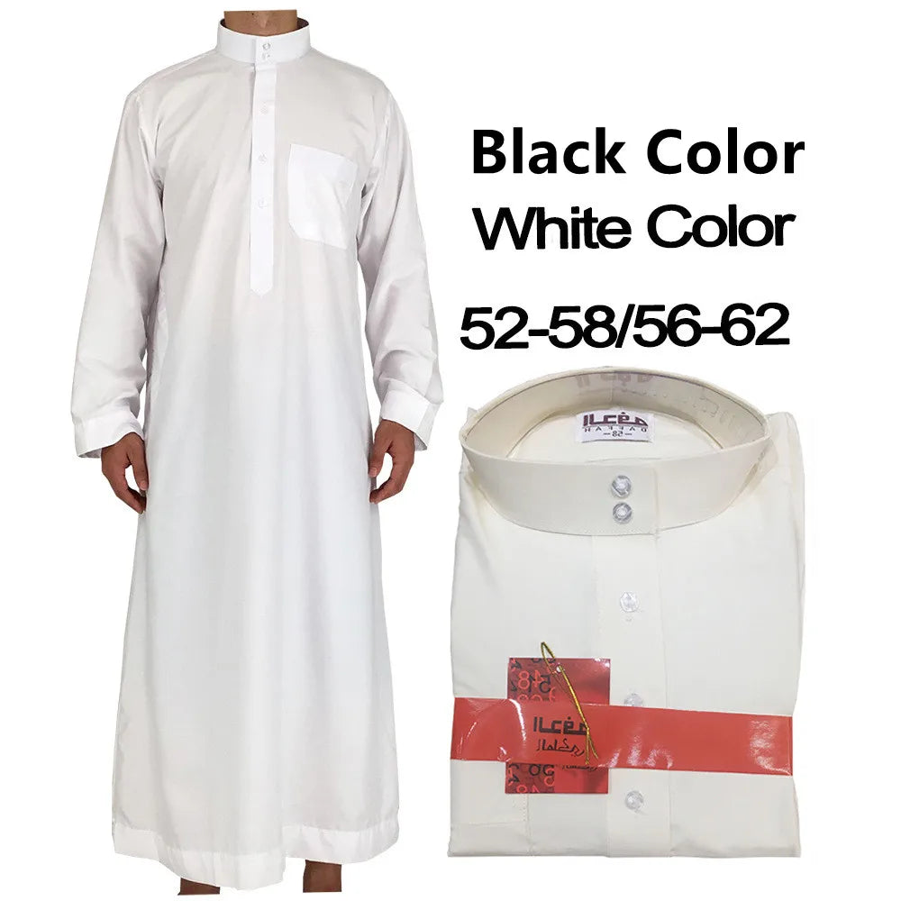 Islamische Kleidung Männer Länge Langarm Lose Muslimische Männer Saudi-Arabien Pakistan Kurta Muslimische Kostüme Muslimischen Kleid Kaftan Thobe