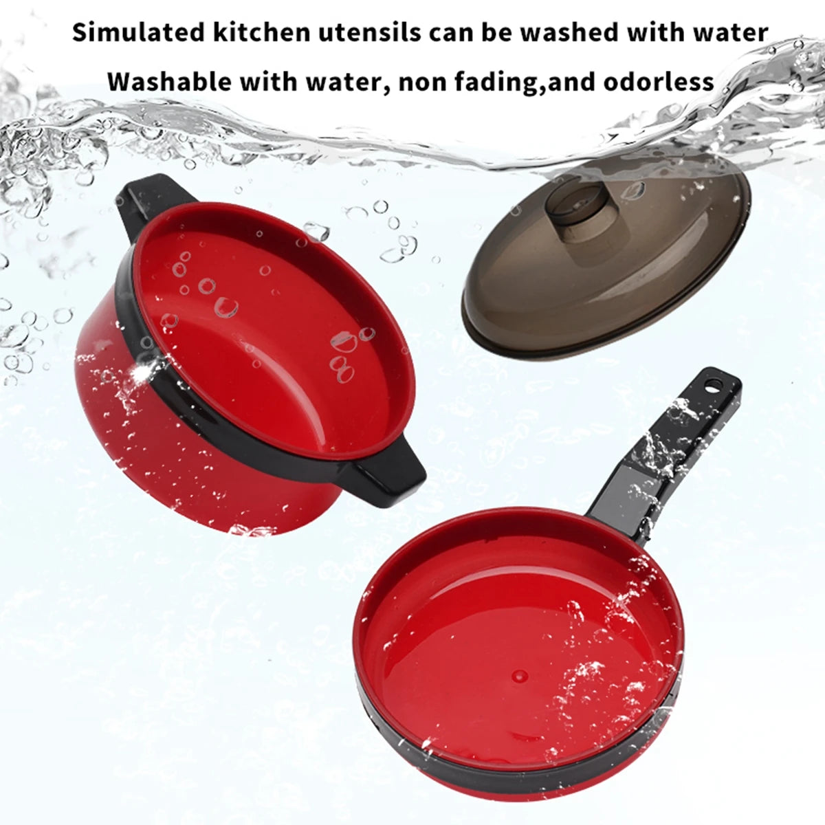 Children's Educational Play Kitchen Set – Pretend Play Cookware with Simulated Induction Cooker, Cooking & Cutting Toys for Boys
