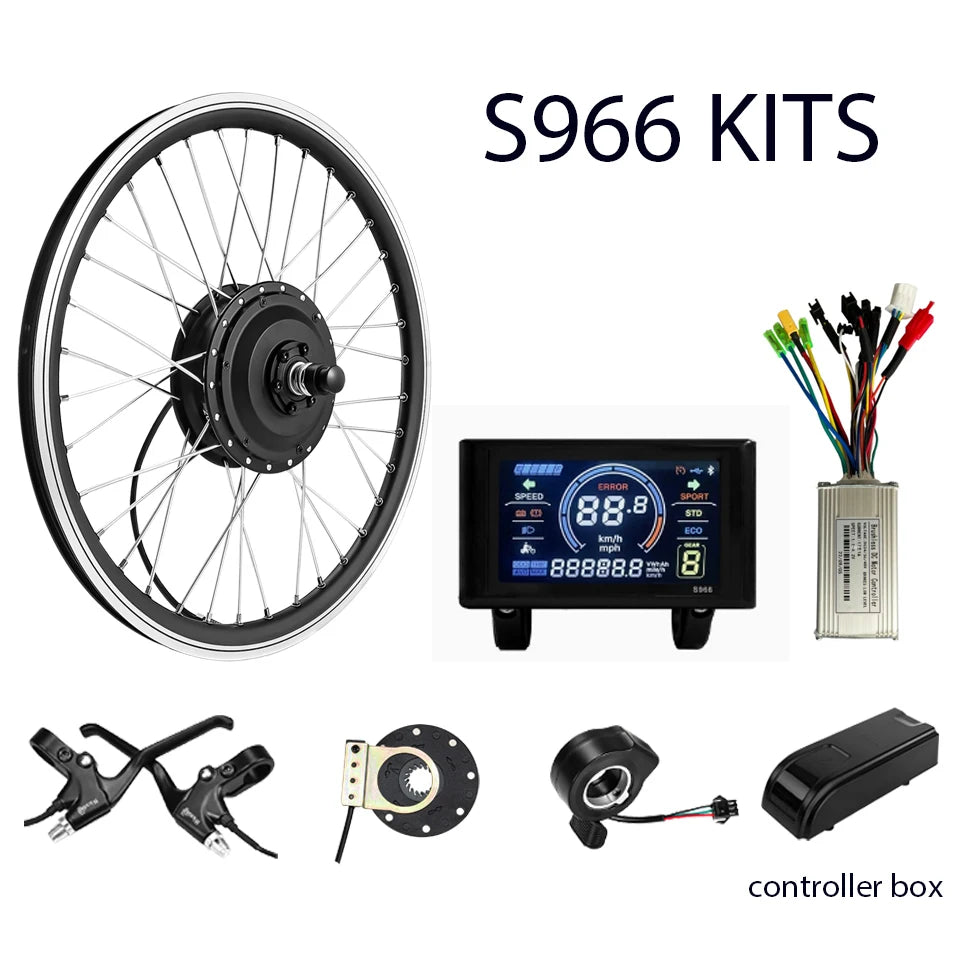 Ebike Conversion Kit 24V/36V/48V 250W Front Rear Brushless Gear Hub Wheel Motor 16-29inch 700C  for Electric Bicycle Kit