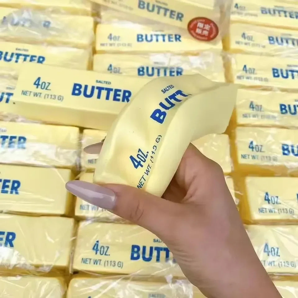 2026 New Butter Stick Fidget Toys Squishy Elastic Cheese Stick Funny Decompression Stress Anxiety Relief Game Squeeze Prank Toy