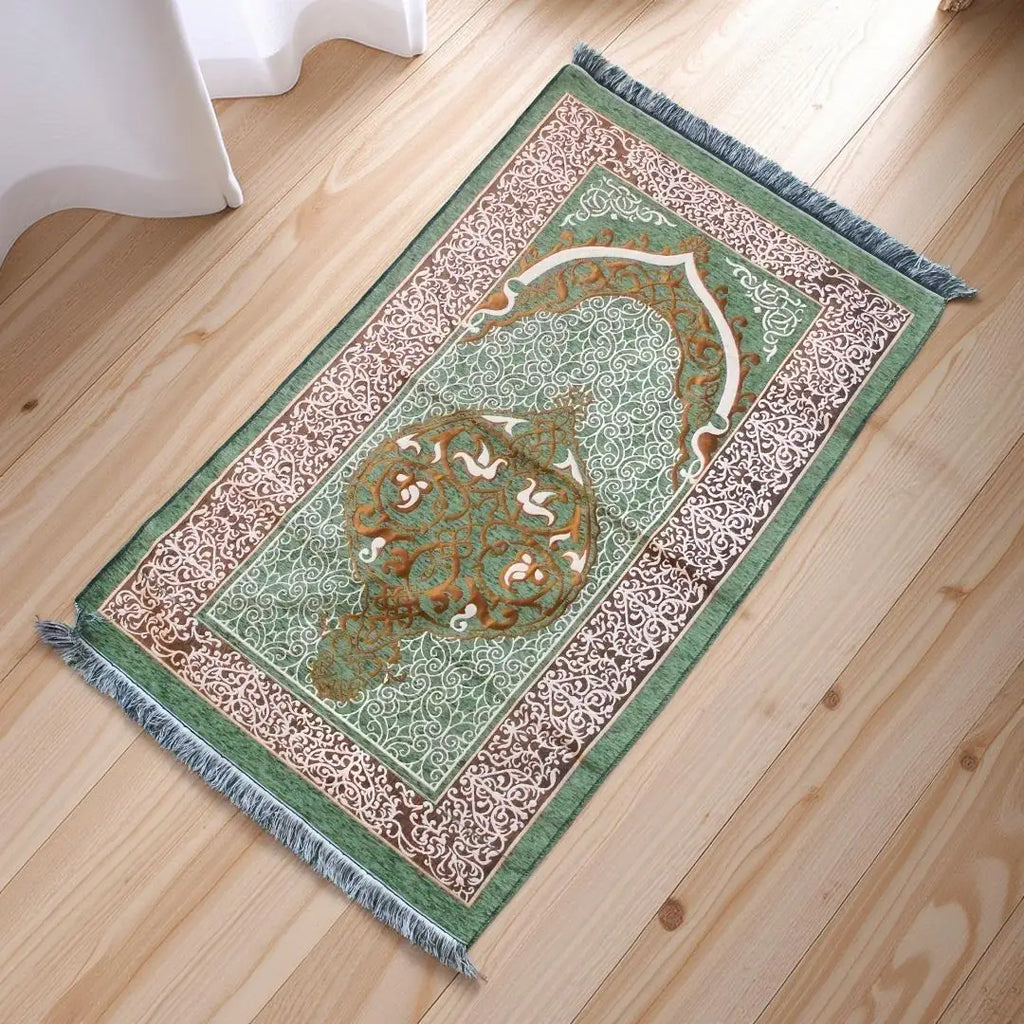 Muslim Prayer Rug Islamic Turkish Prayer Rugs Prayer Mat for Women and Men Great Ramadan Gifts Islam Carpet Portable Muslims Mat