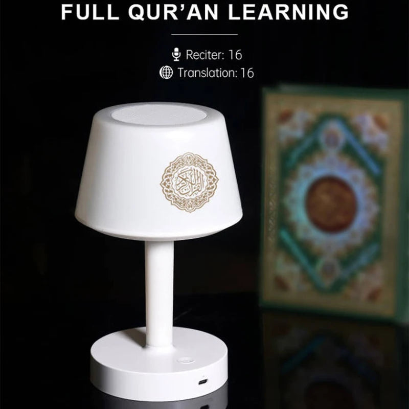 Islamic Arabic Quran Muslim Ramadan Azan Koran Night Light Bright Lamp Wireless Bluetooth Speaker Portable Islam Arab Holy Music