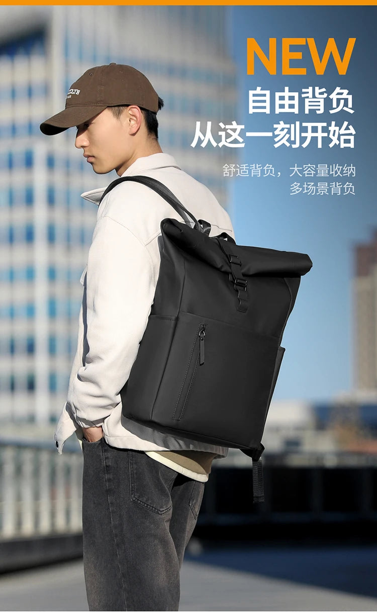 Oxford Erweiterbare Herrenrucksäcke, wasserdichter Sport-Reiserucksack für Herren, 15,6 Zoll Laptoptasche, Luxustaschen, Mochilas Para Hombre