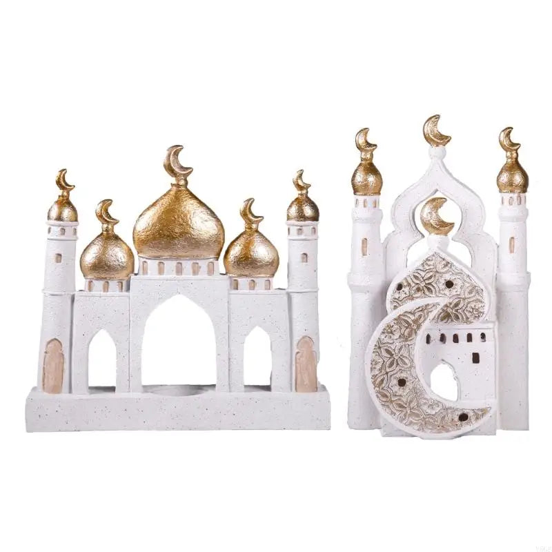 Islamic Ramadans Home Decors Resin Ornament for Eid Celebration Cultural Accessory Living Room Decoration Y5GB