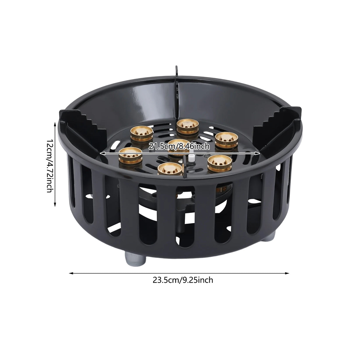 21000W Portable Butane Camping Stove Outdoor Burner with 2 Adapters Gas Stove Propane Portable Stove for Outdoor Frying Boiling