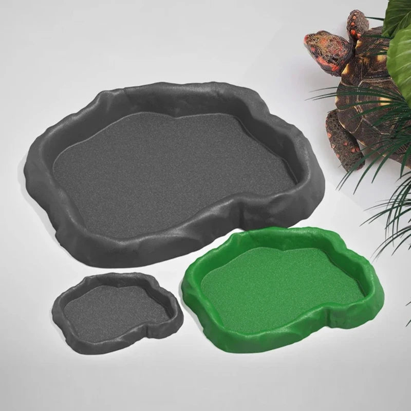Crawler Pet Feeder Basin Reptiles Amphibians Drinking Feeder Turtle Tortoise Scorpion Lizard Crab Bowl Small Pet Supplies