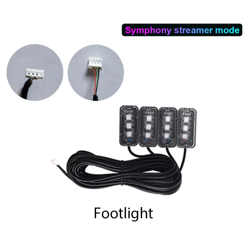 "Magic lantern" Symphony Ambient Light Accessories Full Colors Streamer Rainbow Parts 3 pin 3 wires LED Interior Mouldings