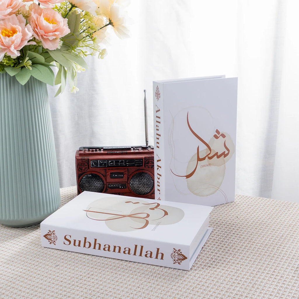 Islamic Serie Fake Book Boxs for Coffee Table Decoration Living Room Fashion Prop Books Home Decoration Model Room Accessories
