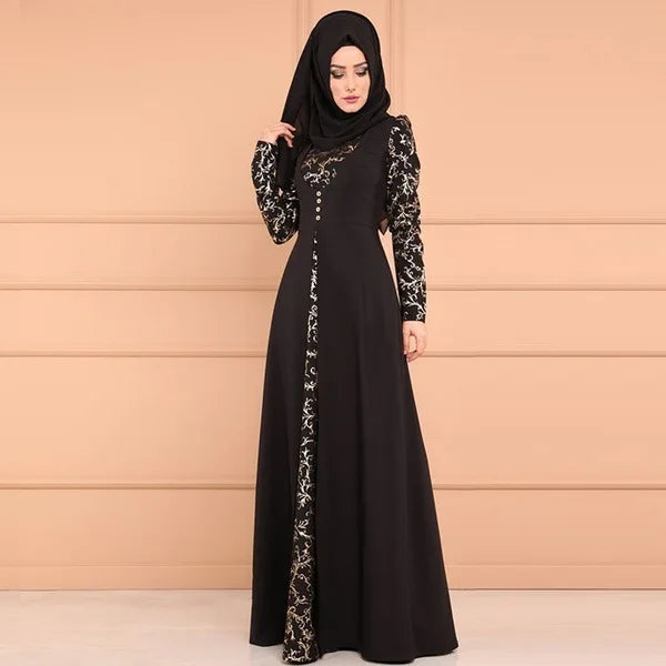 Muslim Abaya Turkey Islamic Arabic Hijab Dress Caftan Dubai Kaftan Moroccan Robe muslim Dress  islamic wear for women Plus size