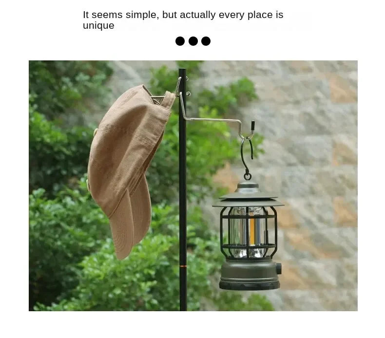 TARKA Lantern Stand Wild Detachable Lightweight Light Rack Holder Outdoor Grounding Style Camping Portable Lamp Stand for Picnic