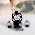 10Pcs Dollhouse Retro Pony Lantern Simulation Cande Light Night Light Doll House Miniature Kerosene Lamp Home Decor