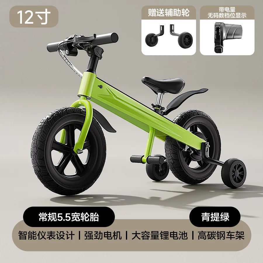 2026 Kids Electric Balance Bike Adjustable Speed Children Bicycle Ride On Training Scooter for Boys Girls New Style Pedal