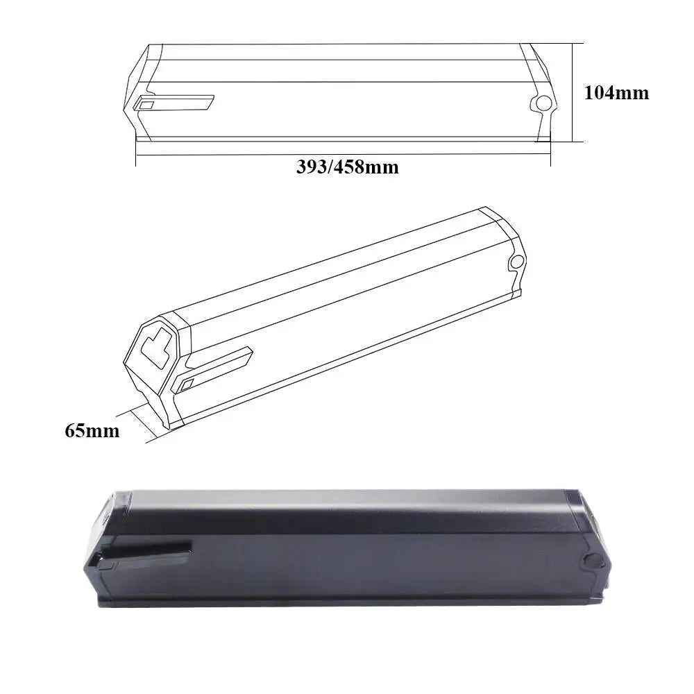 Saber Plus Ebike Battery 36V 10.4Ah 11.6Ah 13Ah 14Ah 15.6Ah 48V 17Ah Electric Bike Integrated Battery Pack