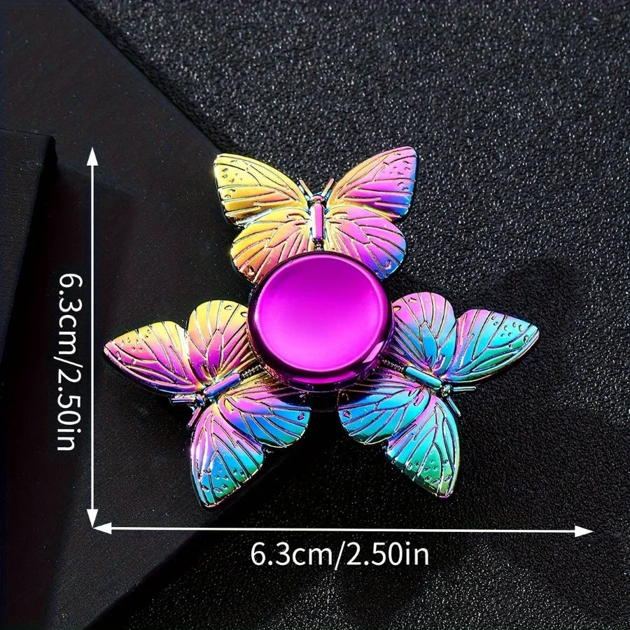Butterfly Fidget Spinner Toy for Kids – Durable Metal Sensory Finger Spinner for Party Favor, Birthday Gift
