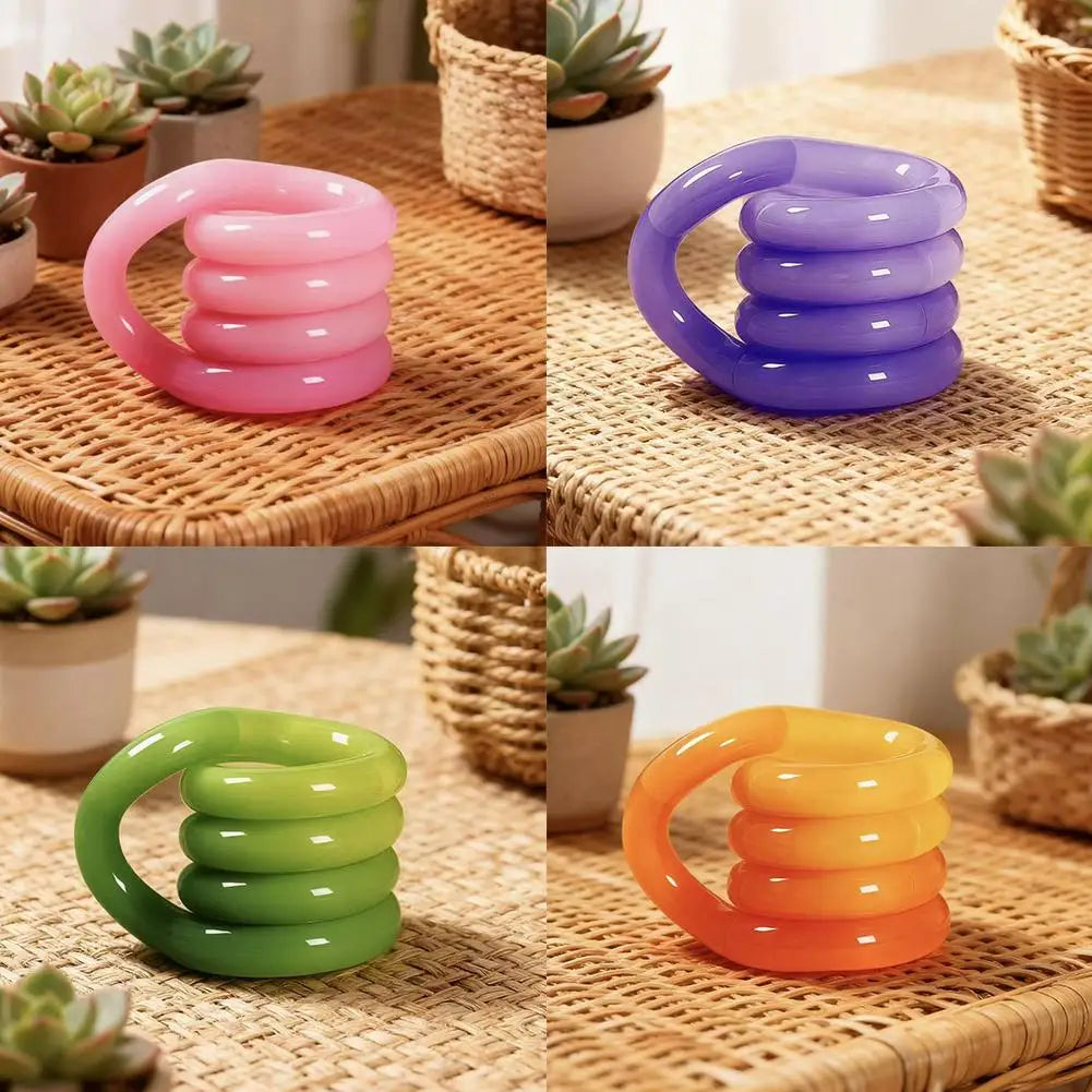 Twisty Fidget Toys Twist And Spin Sensory Toys Changes Color With Temperature For Kids Adults Stress Relief Toys