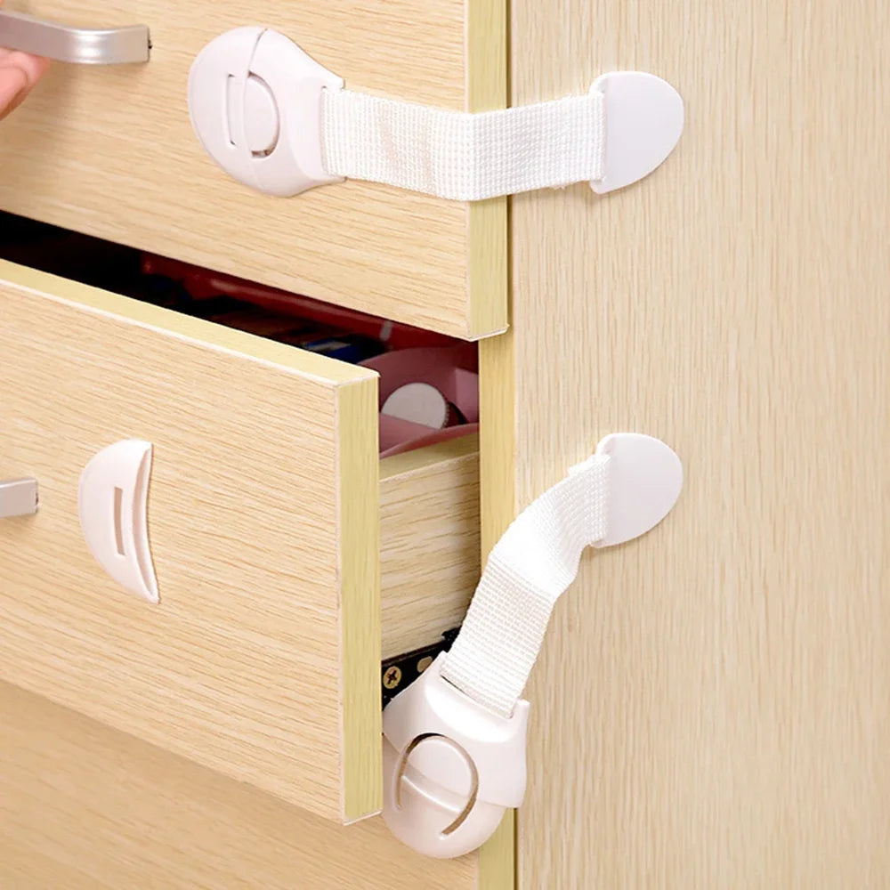 1/5/10PCS Multifunctional Baby Bag Lock Children's Cabinet Locks Punch-free Childproof Drawer Lock Anti-pinch Baby Equipment