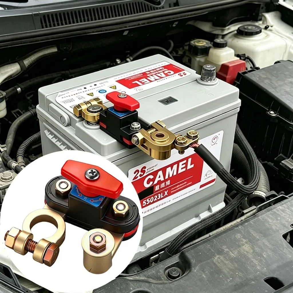 Autobatterie-Trennschalter 12V/24V ﻿ Automatischer Trennschalter, Anti-Stromausfall-Leckageschutz, universelle Autoteile