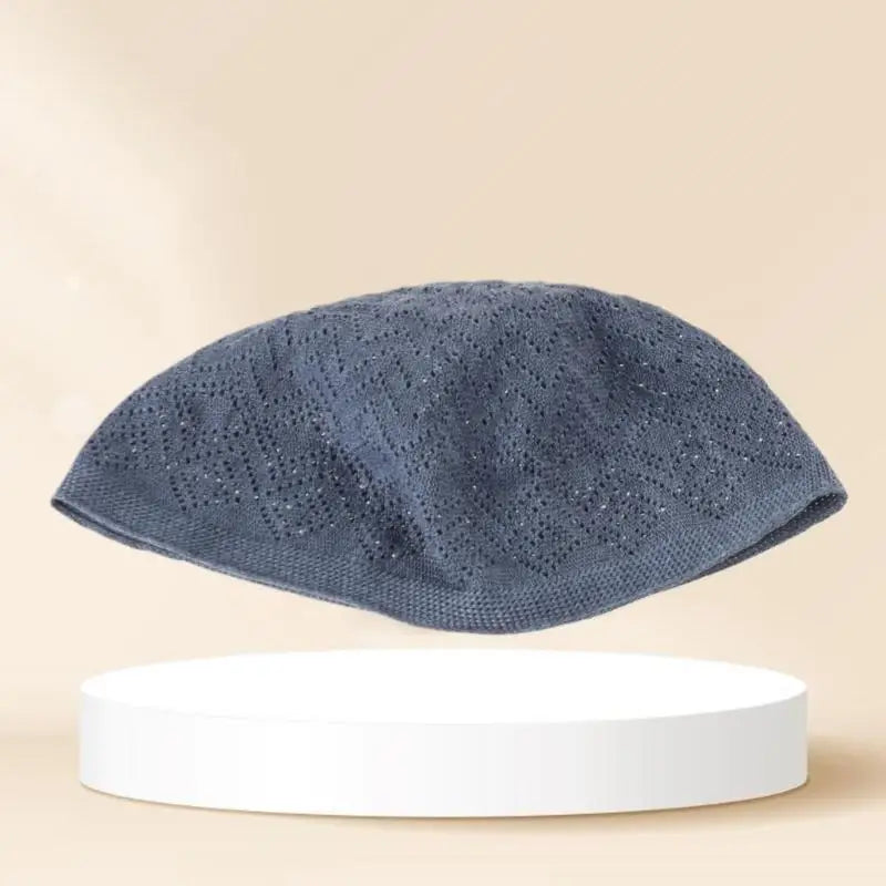 39BD Islamic Prayer Hat for Men Crochet Net EID Ramadan Hijabs Caps 5Pieces