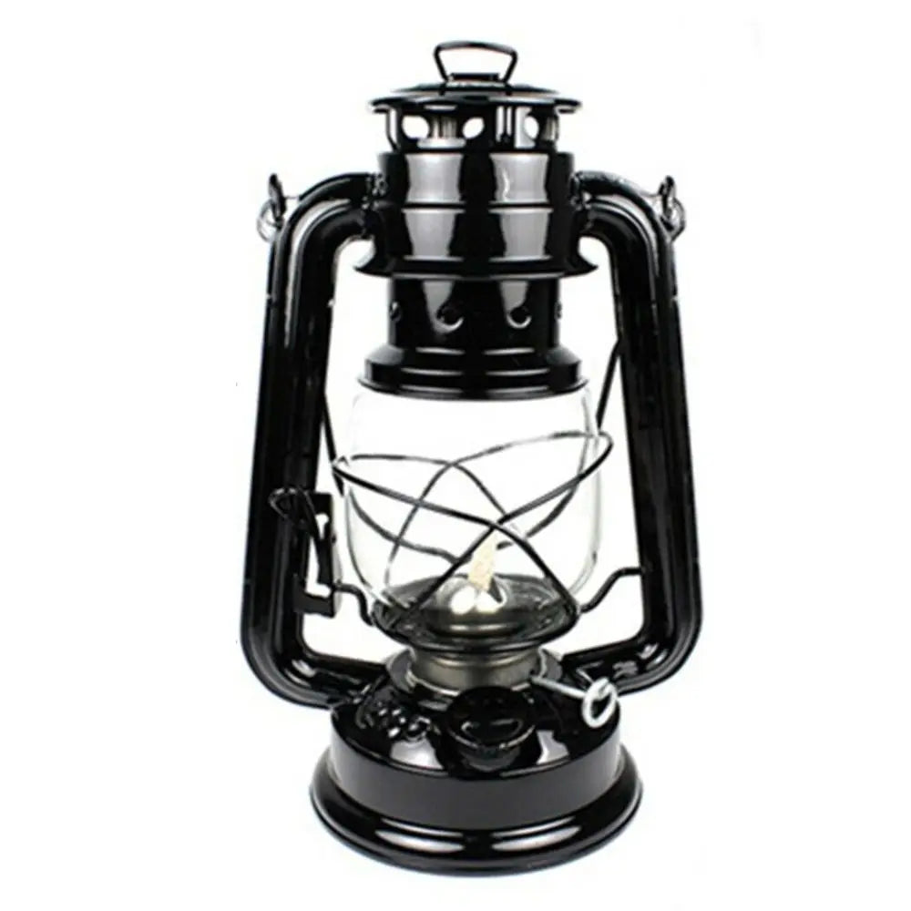 1Pc Retro Lantern Home Table Decoration Lamp Outdoor Picnic Hand-Held Lights Metal Hurricane Oil for Dinner Decoration Lamps