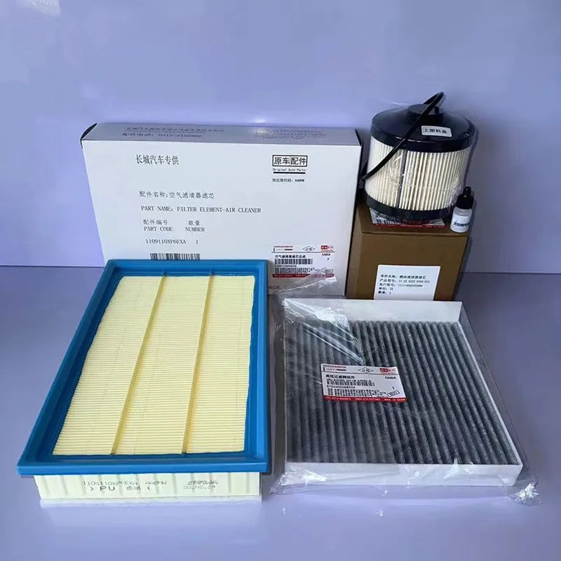 Autoteile für 2022 2023 2024 Diesel GWM Great Wall Poer GWM CANNON/Ute/Pao Luftfilter Ölfilter Innenraumfilter Dieselfilter