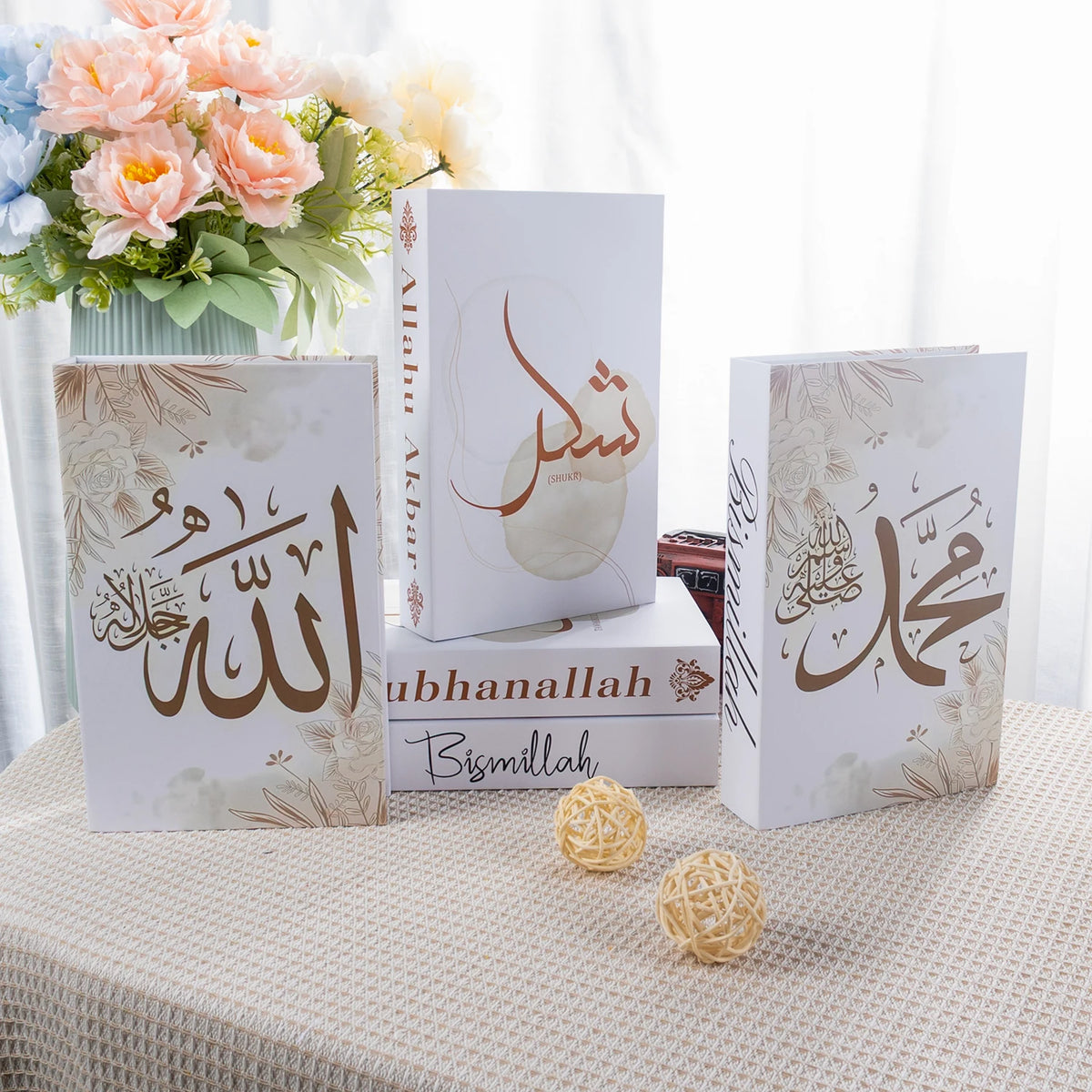 Islamic Serie Fake Book Boxs for Coffee Table Decoration Living Room Fashion Prop Books Home Decoration Model Room Accessories