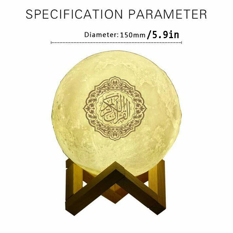 Islamic Arabic Night Light Muslim Bluetooth Speaker Quran Azan Clock Koran Portable Wireless Ramadan Bright Lamp Arab Islam Holy