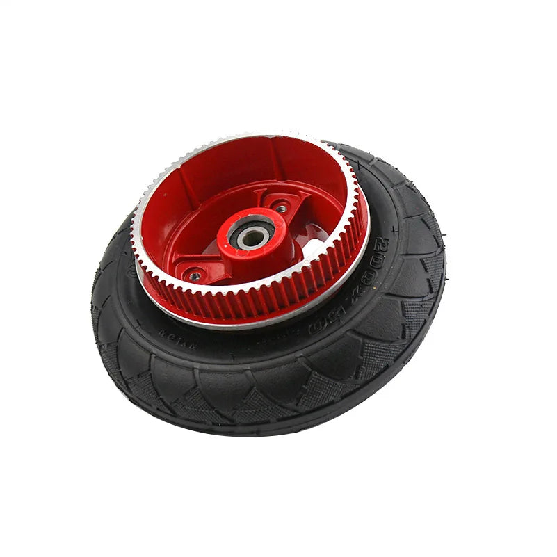 8inch Electric Scooter Bicycle Rear Wheel Hub Belt Motor Pitch Teeth Sprocket 200x50 Tire 8"   eBike Part 200*50 wheel