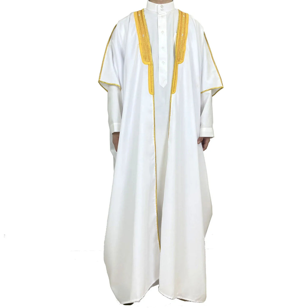 Islamische Dubai Saudi Abayas Gebet Abaya Naher Osten Herren Robe Muslim Kleid Kimono Dishdasha Kleidung Kaftan Ramadan Jubba Thobe