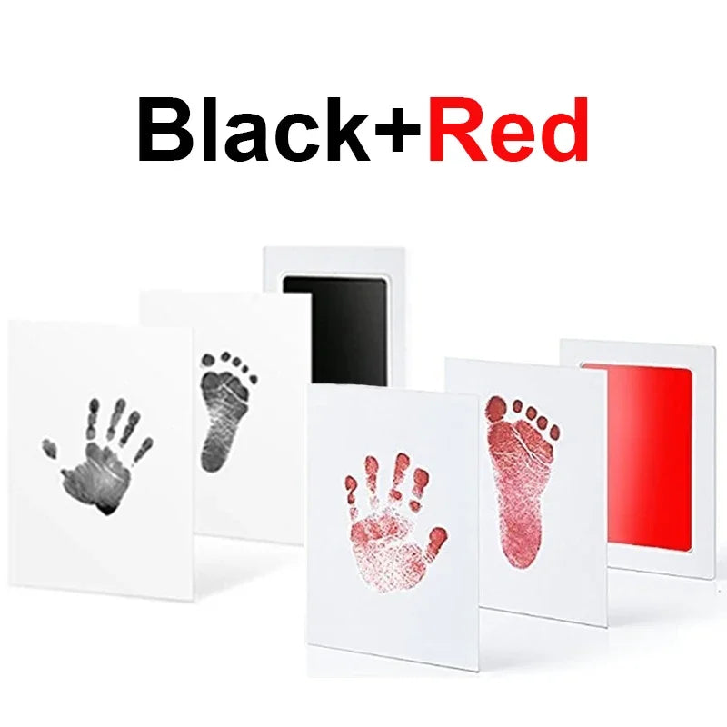 2 Set Baby Handprint Footprints Ink Pads Safe Non-toxic No-Touch Skin Inkless Inkpad Kits Pet Cat Dog Paw Prints Souvenirs Gifts