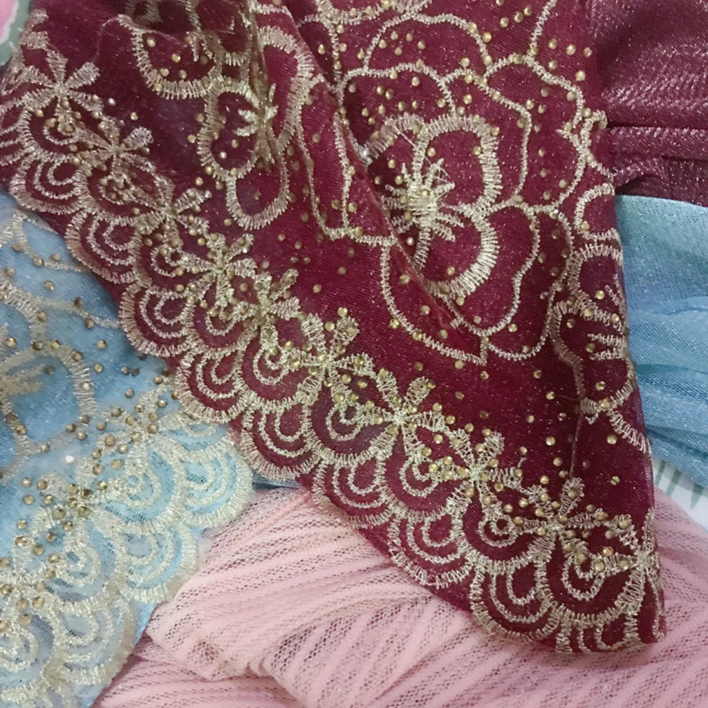 Islamic Embroidery Hat Caps For Woman Muslim Hijab Headband Instant Scarf Hijab  Muslim Turban Splendid Bandana