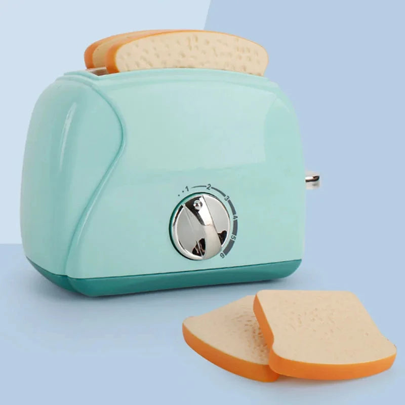 Kids Kitchen Toy Simulation Washing Machine Bread Maker Oven Microwave Girls Play House Role Play Interactive Toys For Children