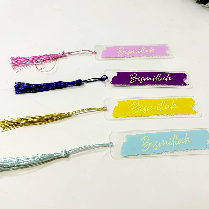 Bismillah Quran Bookmarks Ramadan Mubarak Eid al-Fitr Muslim Islamic Kareem decoration sign kid gift Iftar table Place setting