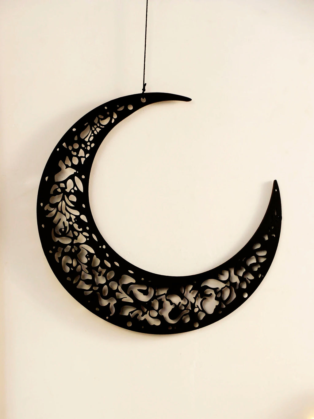 Wooden Hollow Moon and Star Lantern – DIY Ramadan Hanging Decor, Islamic Eid Mubarak Festival Decorations，Ornament Islamic Gifts